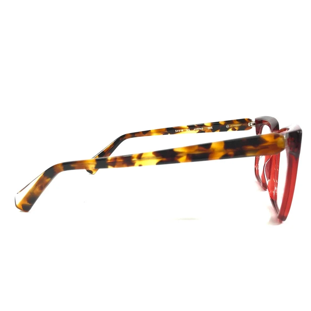 Alain Mikli Eyeglasses Frames A03149 005 Red Tortoise Square Full Rim 54-18-145